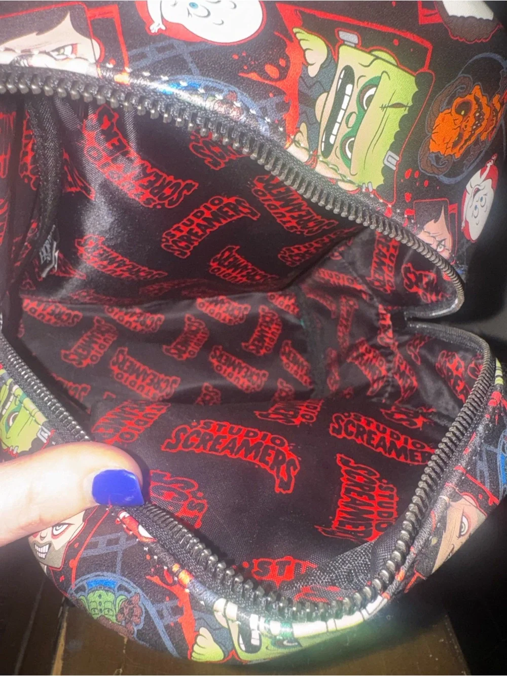 Universal Studios Halloween Horror Nights Black & Red Mini Backpack